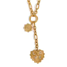 A golden heart for your inner goddess — made to carry love, kindness, and connection every day.