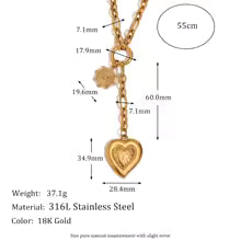 Love Heart Necklace -Symbol of Devotion