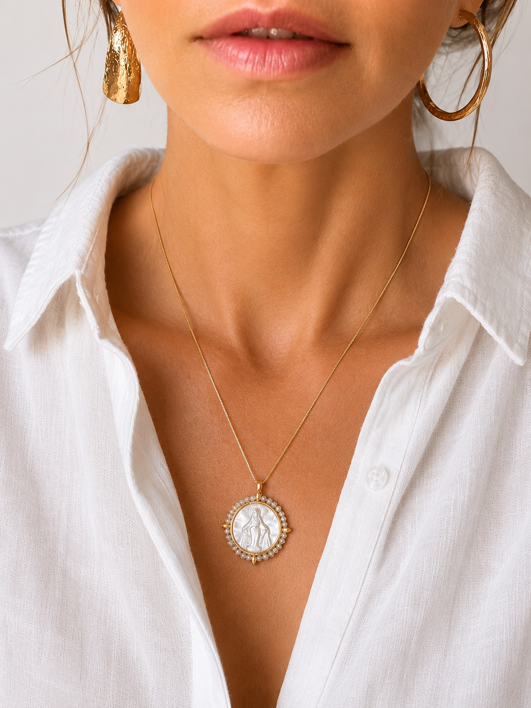 Miraculous Mary Medal Necklace
