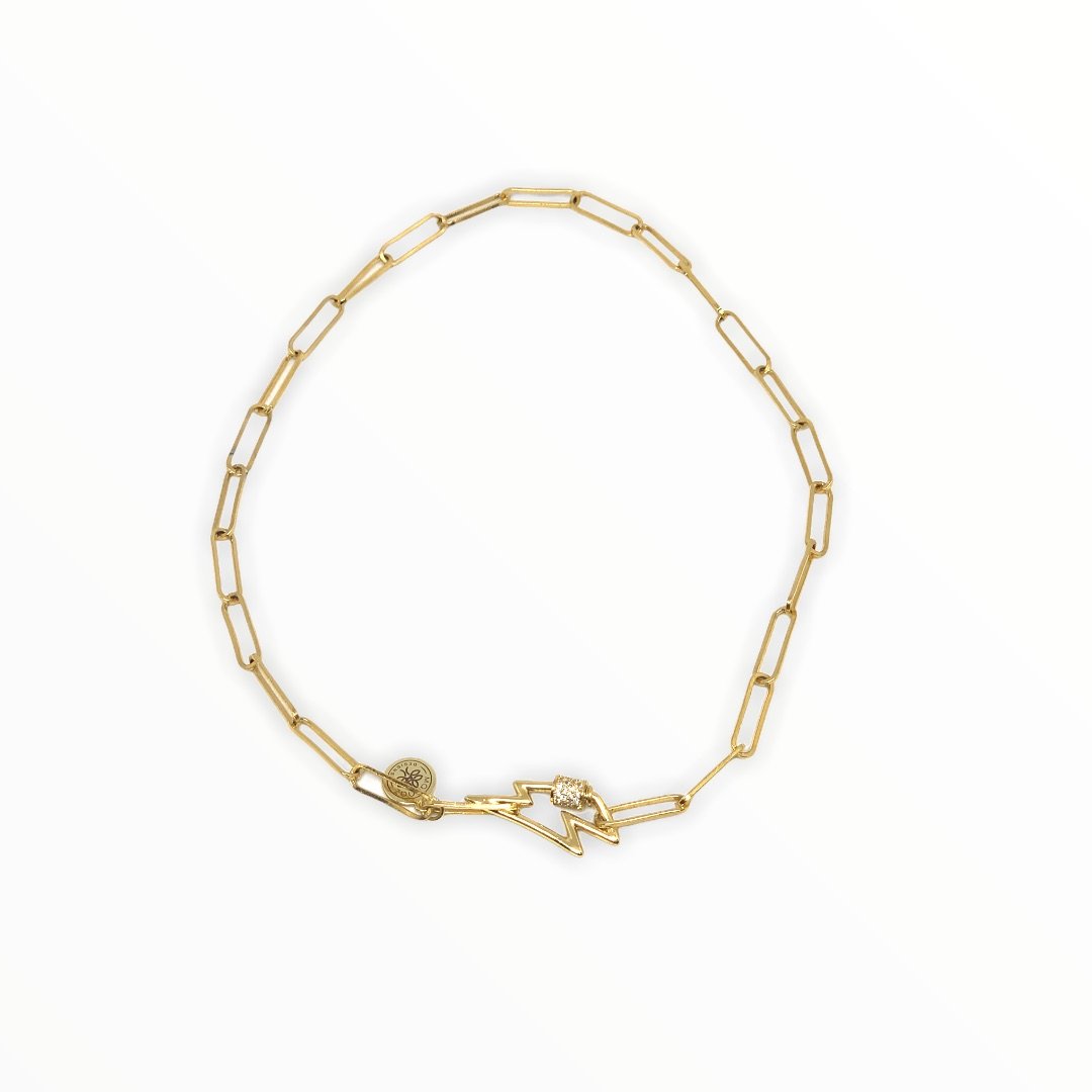 Chain, Chains, spring20 Default Title Chain Necklace Mannaz Designs Lighting Choker in Gold Chain 