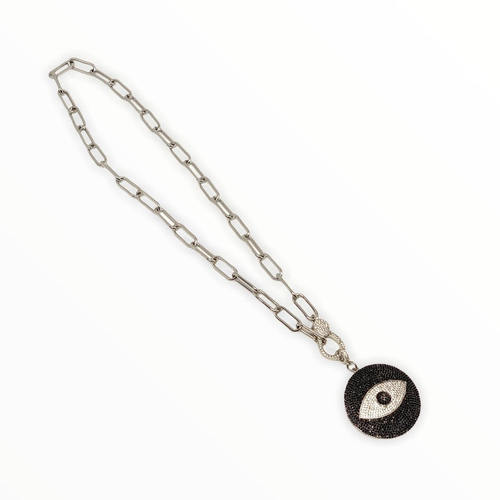 Evil Eye, Fall19, Layer necklace Default Title Chain Necklace Mannaz Designs Mystical Black  Eye Necklace 