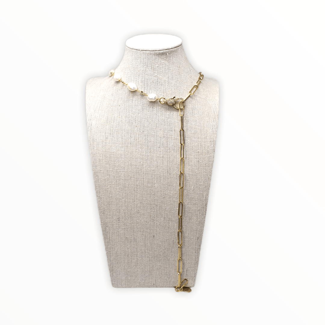  Default Title Chain Necklace Mannaz Designs Onassis Pearl Necklace 