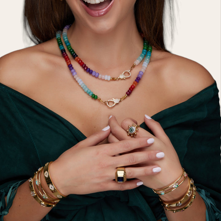 Rainbow Jade Necklace